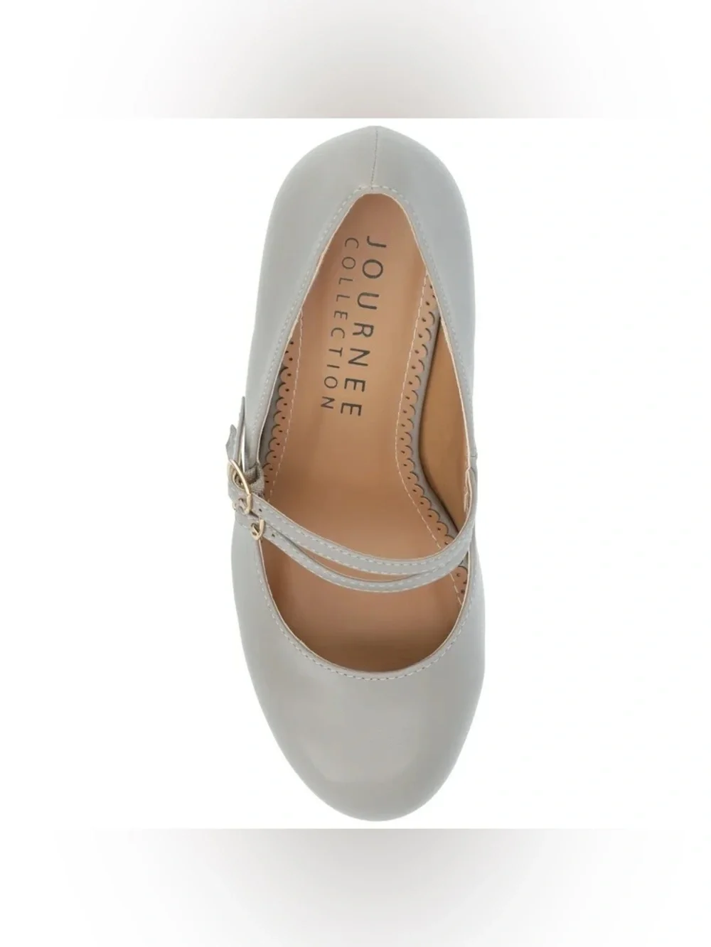 Journee Womens Narrow Width Windy Round Toe Block Heel Mary Jane Pumps